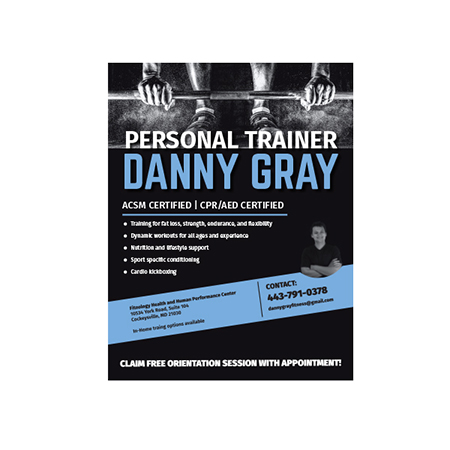 Danny Gray Fitness Flyer