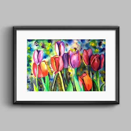 Tulips Watercolor