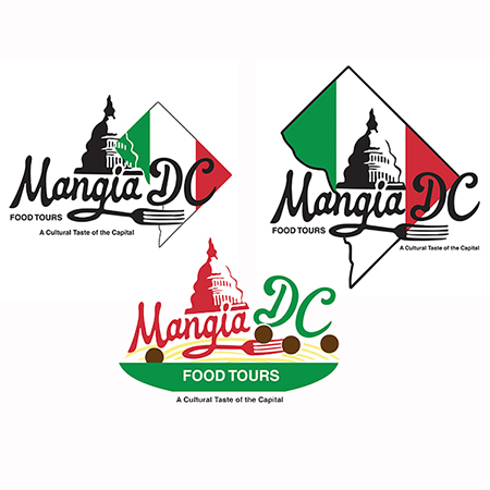 Mangia DC Logo Concepts